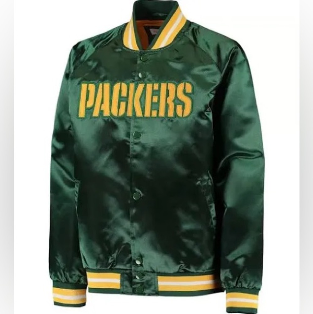 NWOT Green Bay Packers Jacket with Miller Lite Logo